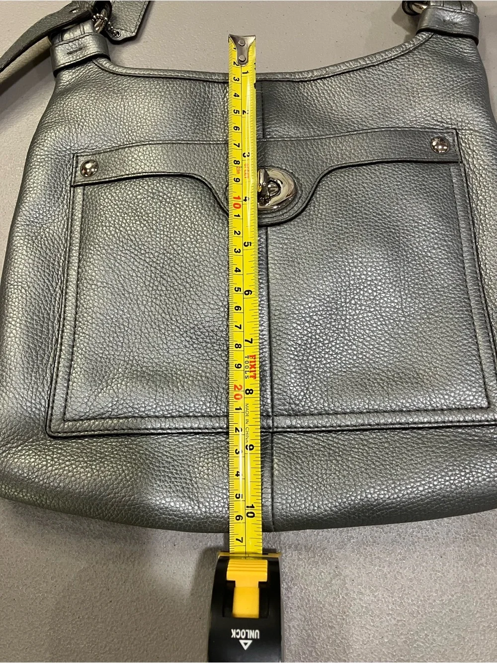 Coach Penelope Shimmer Metallic Leather Crossbody Bag #F16533